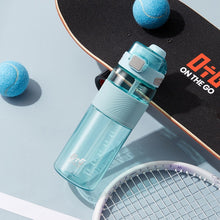 Load image into Gallery viewer, OTG HydroFlow : The Ultimate Two-Way Sport Water Bottle | 1 Litre | Aqua Blue