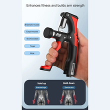 Load image into Gallery viewer, Versatile Hand Strengthener : Our Hand Grip Strengthener is a versatile companion for your hand and forearm exercise routine. This grip enhancement tool offers a wide range of exercises to target various muscle groups, making it an ideal choice for those seeking a comprehensive hand strength building equipment.