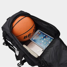Load image into Gallery viewer, Unleash the potential of the Ultimate 3-in-1 Gym Bag, a must-have for fitness enthusiasts seeking a blend of fashion and functionality. This versatile gym bag boasts convertible features, making it the perfect accessory for those with dynamic fitness routines.
