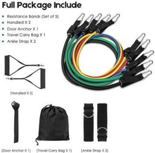Load image into Gallery viewer, OTG Adjustable Resistance Bands Tube Set. [Bands Set With Carry Bag]
